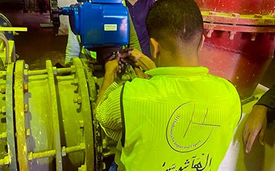 了解埃及水處理項目安裝的電動推 KE120 的運行情況